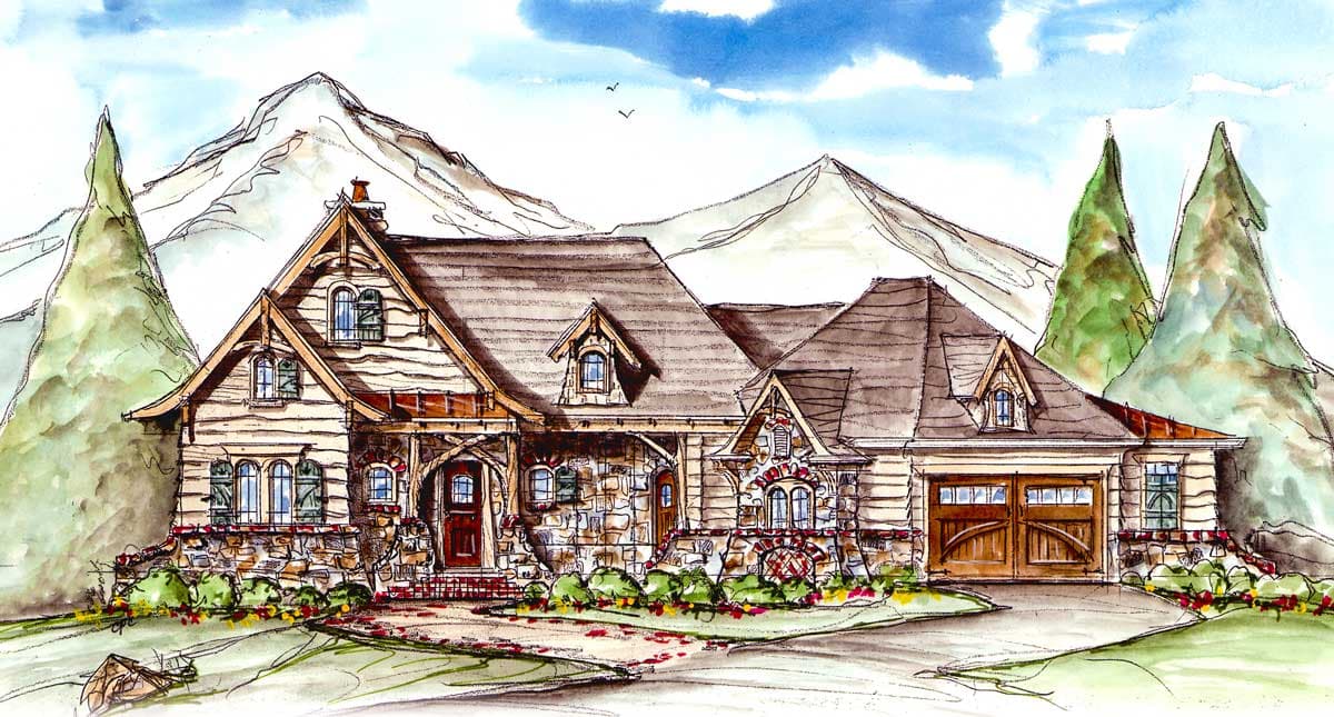 Plan 15650GE: Lake House Plan with Optional Lower Level and Second Level Loft - 1949 Sq Ft - Image #21 - Craftsman, Mountain, Rustic, Vacation