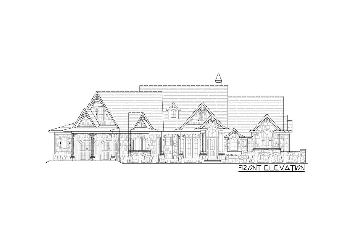Plan 15651GE: Mountain Craftsman House Plan with Curved Back Porch - 2611 Sq Ft - Image #23 - Country, Craftsman, Mountain, Rustic