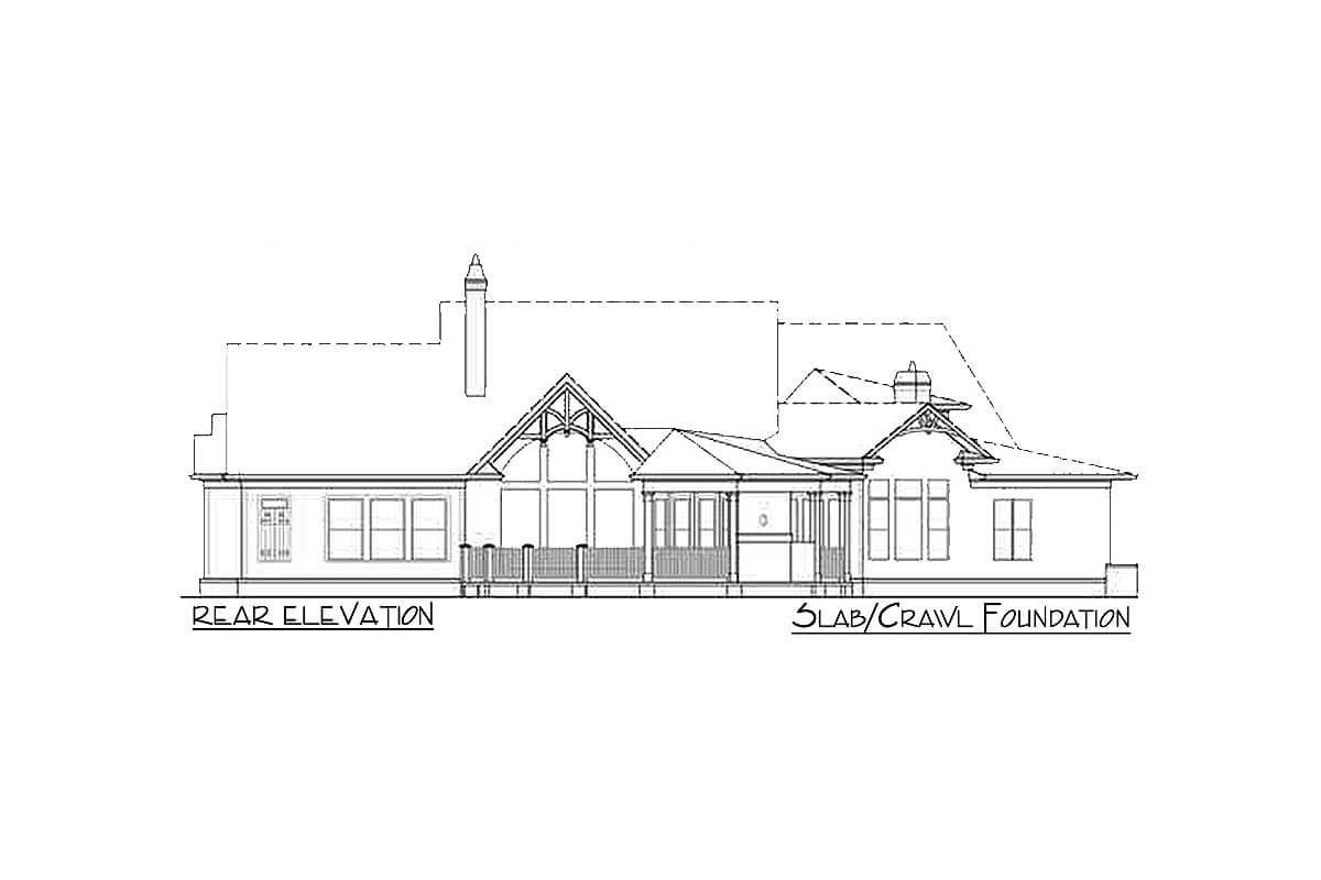 Plan 15651GE: Mountain Craftsman House Plan with Curved Back Porch - 2611 Sq Ft - Image #25 - Country, Craftsman, Mountain, Rustic