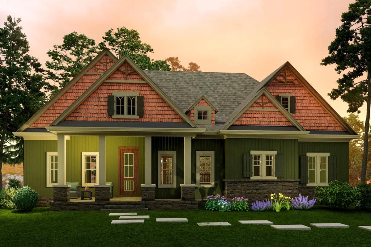 Plan 15655GE: Rustic Lodge Home Plan - Image #4 - Cottage, Craftsman, Mountain, Rustic