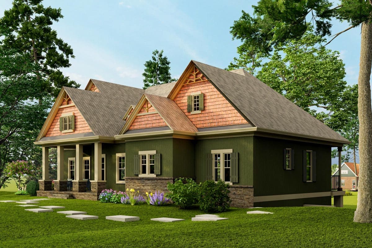 Plan 15655GE: Rustic Lodge Home Plan - Image #5 - Cottage, Craftsman, Mountain, Rustic