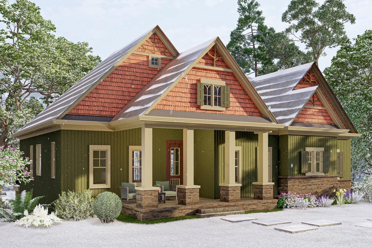 Plan 15655GE: Rustic Lodge Home Plan - Image #6 - Cottage, Craftsman, Mountain, Rustic