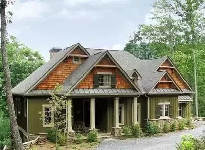 Rustic Lodge Home Plan