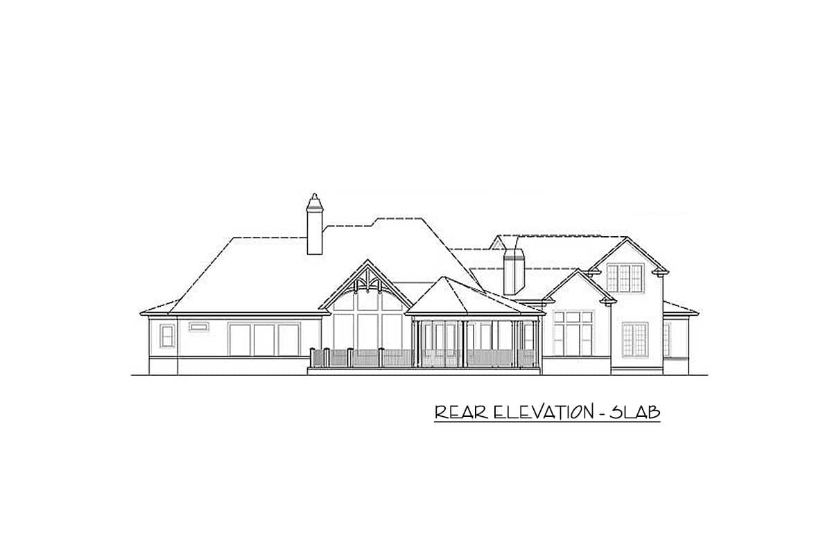 Plan 15662GE: 3200 Square Foot Mountain Craftsman House Plan with Bonus Expansion - Image #21 - Craftsman, Mountain, Rustic