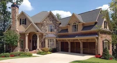 Grand House Plan with Spiral Stair to Loft in Study - 4759 Sq FT
