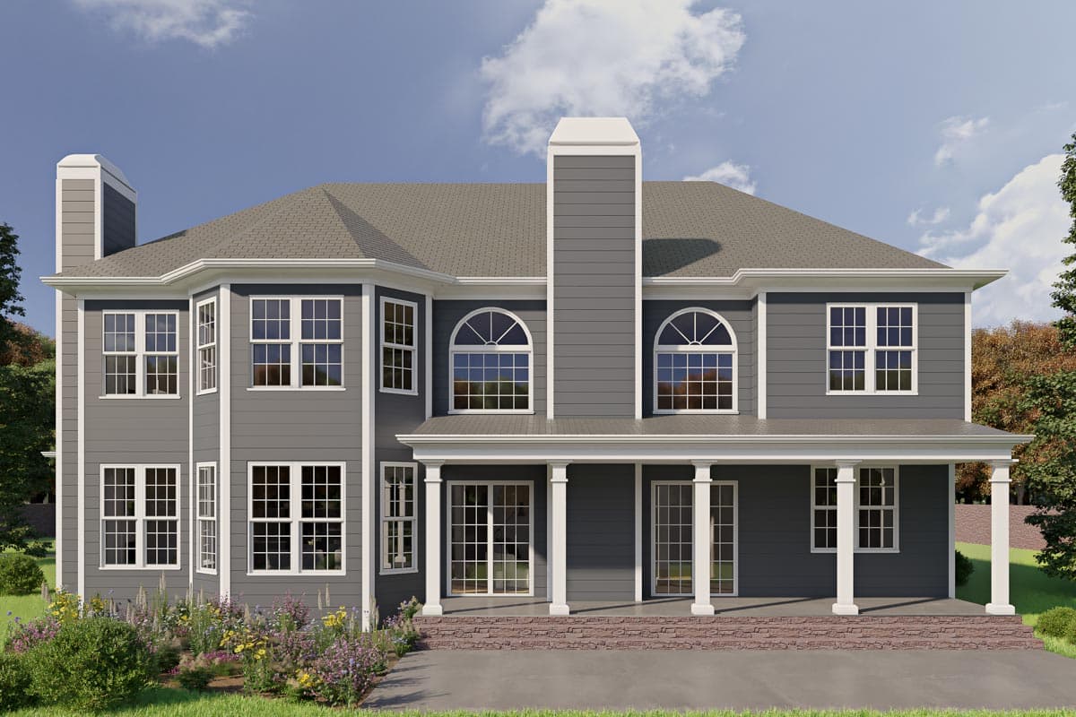 Plan 15673GE: 4-Bed House Plan with Study or Extra Bedroom - 3054 Sq Ft - Image #5 - Craftsman, Traditional