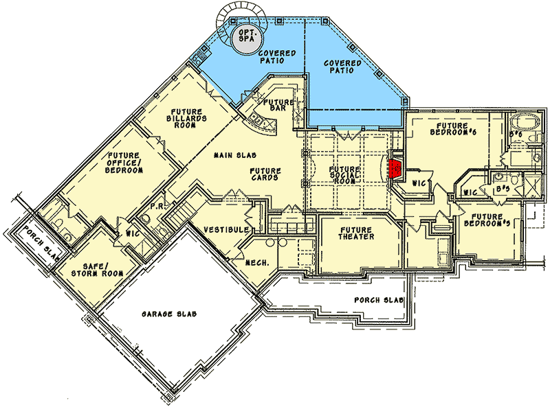 Plan 15689GE: Mountain Craftsman Dream - Floor Plan - Lower Level - Craftsman, Mountain, Rustic