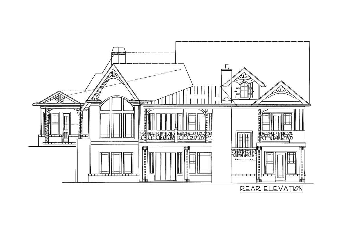Plan 15691GE: Rustic Craftsman Lodge Home Plan for a Rear Sloping Lot - 2545 Sq Ft - Image #15 - Country, Craftsman, Mountain, Rustic