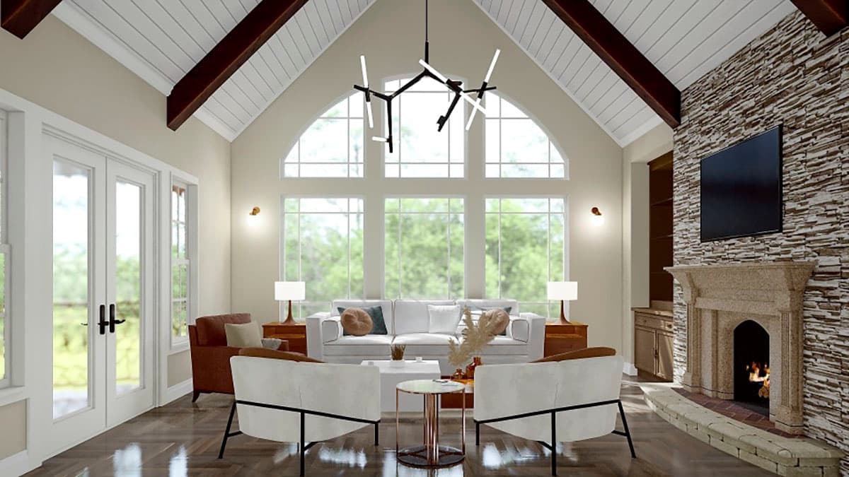 Plan 15695GE: Rustic Lodge Home Plan - Image #9 - Craftsman, Mountain, Rustic