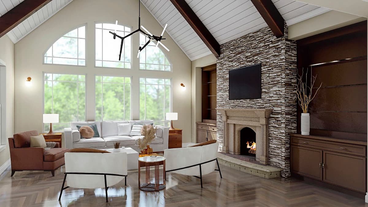 Plan 15695GE: Rustic Lodge Home Plan - Image #10 - Craftsman, Mountain, Rustic