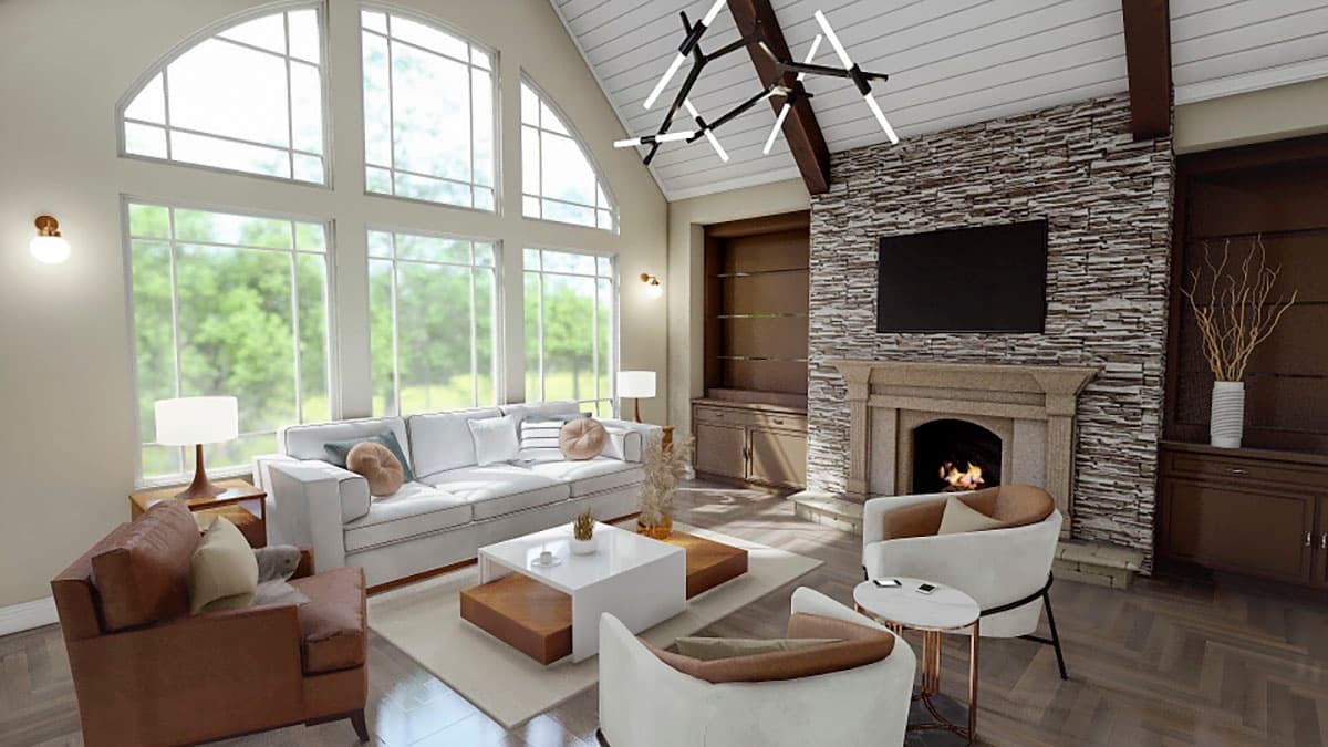 Plan 15695GE: Rustic Lodge Home Plan - Image #11 - Craftsman, Mountain, Rustic