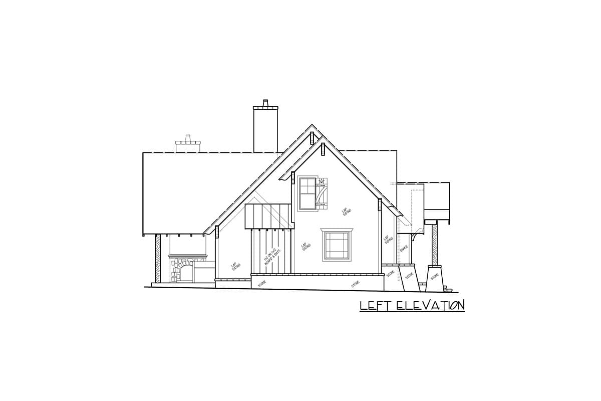 Plan 15702GE: Rustic Lodge Home Plan - 1754 Sq Ft - Image #23 - Cottage, Mountain, Rustic, Vacation