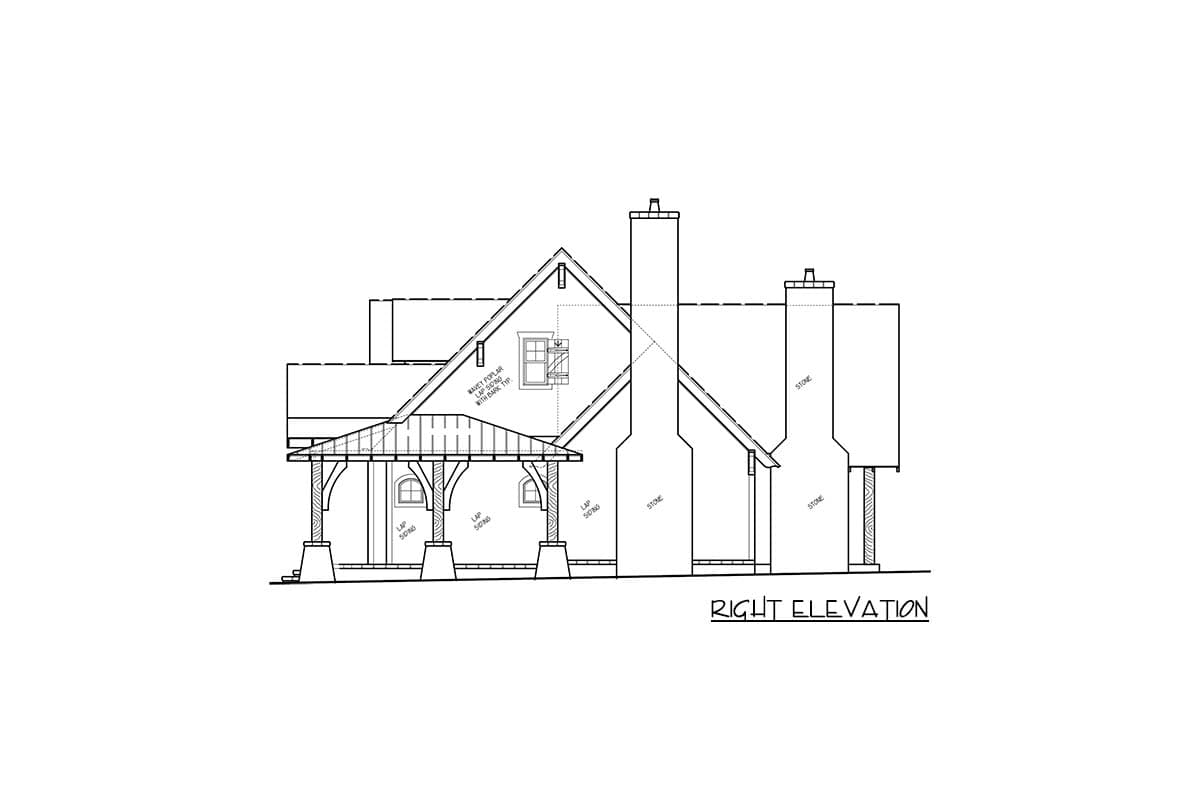 Plan 15702GE: Rustic Lodge Home Plan - 1754 Sq Ft - Image #25 - Cottage, Mountain, Rustic, Vacation