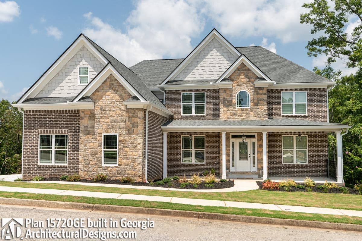 build gallery item - House Plan 15720GE comes to life in Georgia