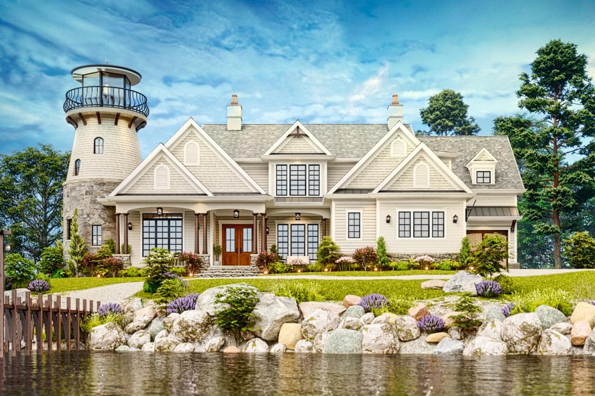 Plan 15722GE: Shingle Style Home Plan with Lighthouse - Image #4 - Coastal, Craftsman, New American, Shingle