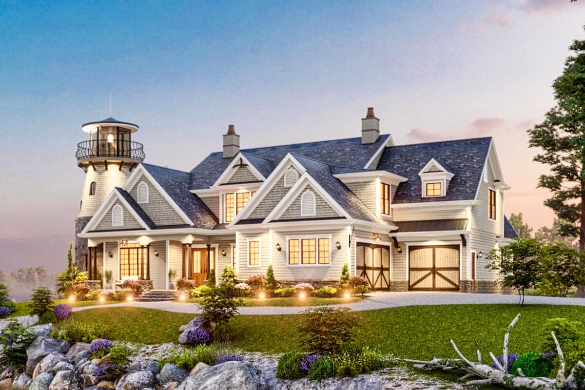 Plan 15722GE: Shingle Style Home Plan with Lighthouse - Image #6 - Coastal, Craftsman, New American, Shingle