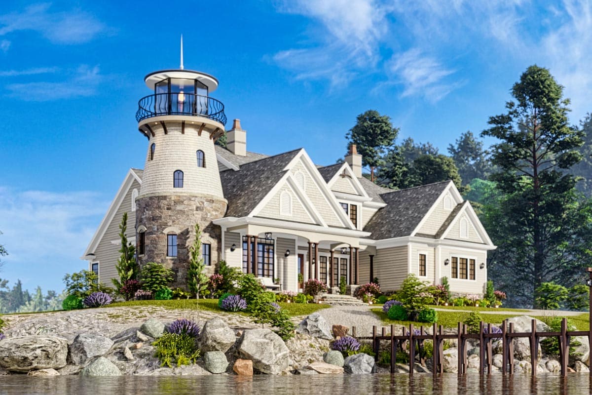 Plan 15722GE: Shingle Style Home Plan with Lighthouse - Image #7 - Coastal, Craftsman, New American, Shingle