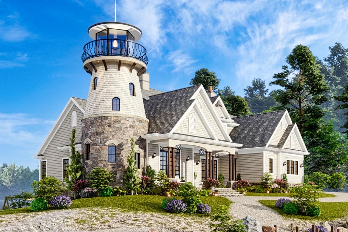 Plan 15722GE: Shingle Style Home Plan with Lighthouse - Image #8 - Coastal, Craftsman, New American, Shingle