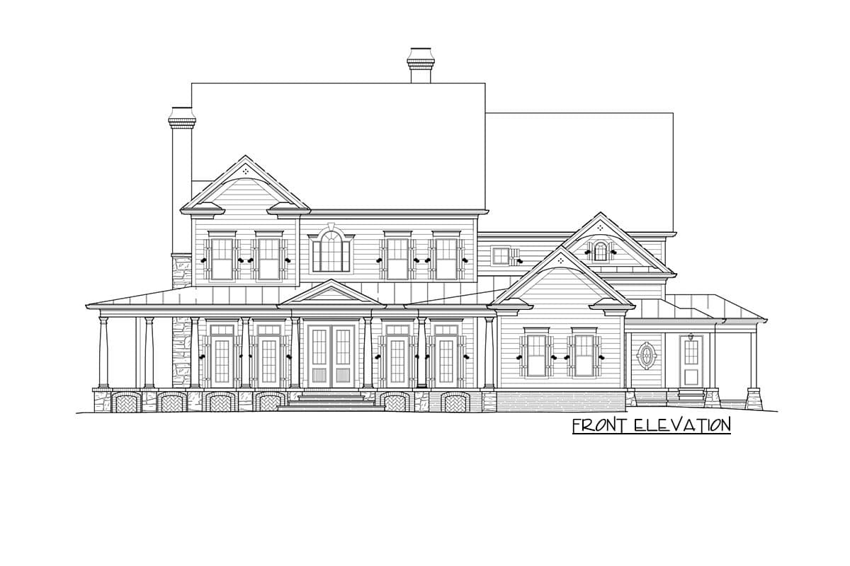 Plan 15754GE: Luxurious Farmhouse Plan with Two Stairs - 5209 Sq Ft - Image #12 - Country, Farmhouse, Traditional