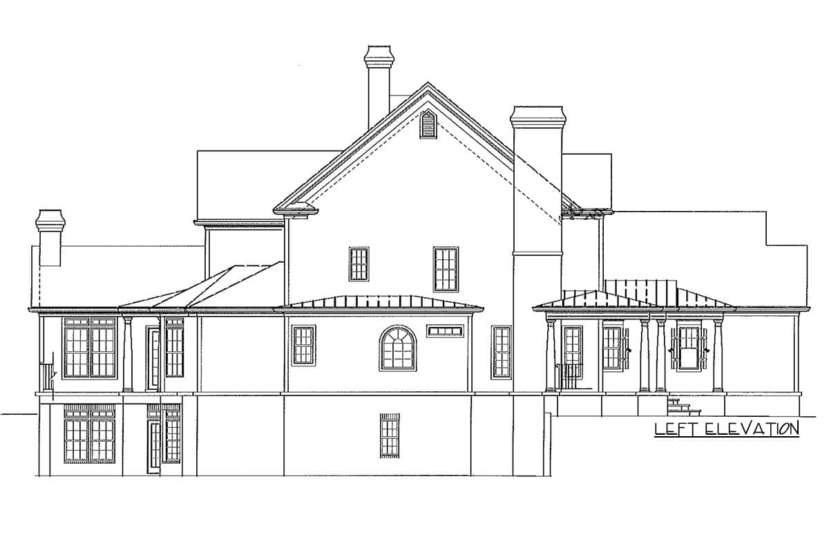 Plan 15754GE: Luxurious Farmhouse Plan with Two Stairs - 5209 Sq Ft - Image #13 - Country, Farmhouse, Traditional