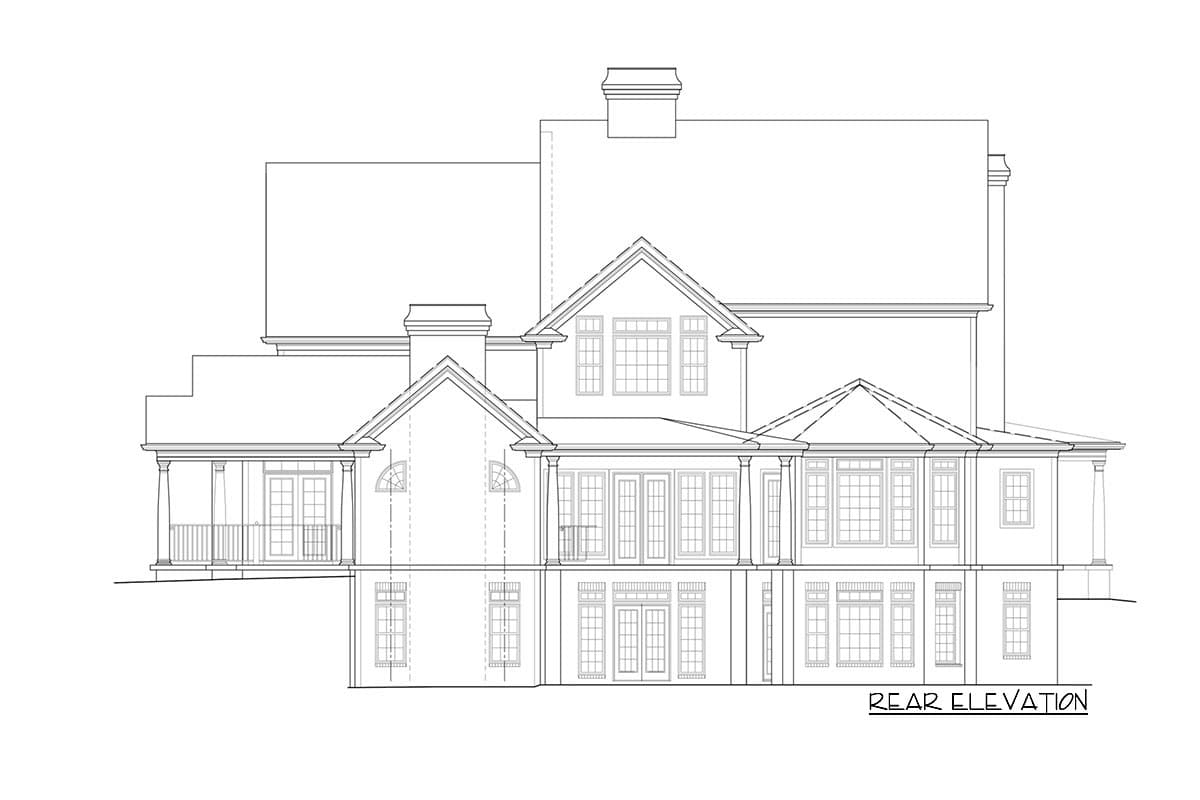 Plan 15754GE: Luxurious Farmhouse Plan with Two Stairs - 5209 Sq Ft - Image #14 - Country, Farmhouse, Traditional