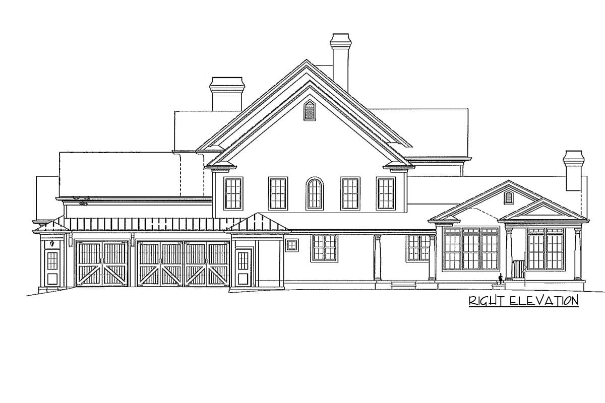 Plan 15754GE: Luxurious Farmhouse Plan with Two Stairs - 5209 Sq Ft - Image #15 - Country, Farmhouse, Traditional