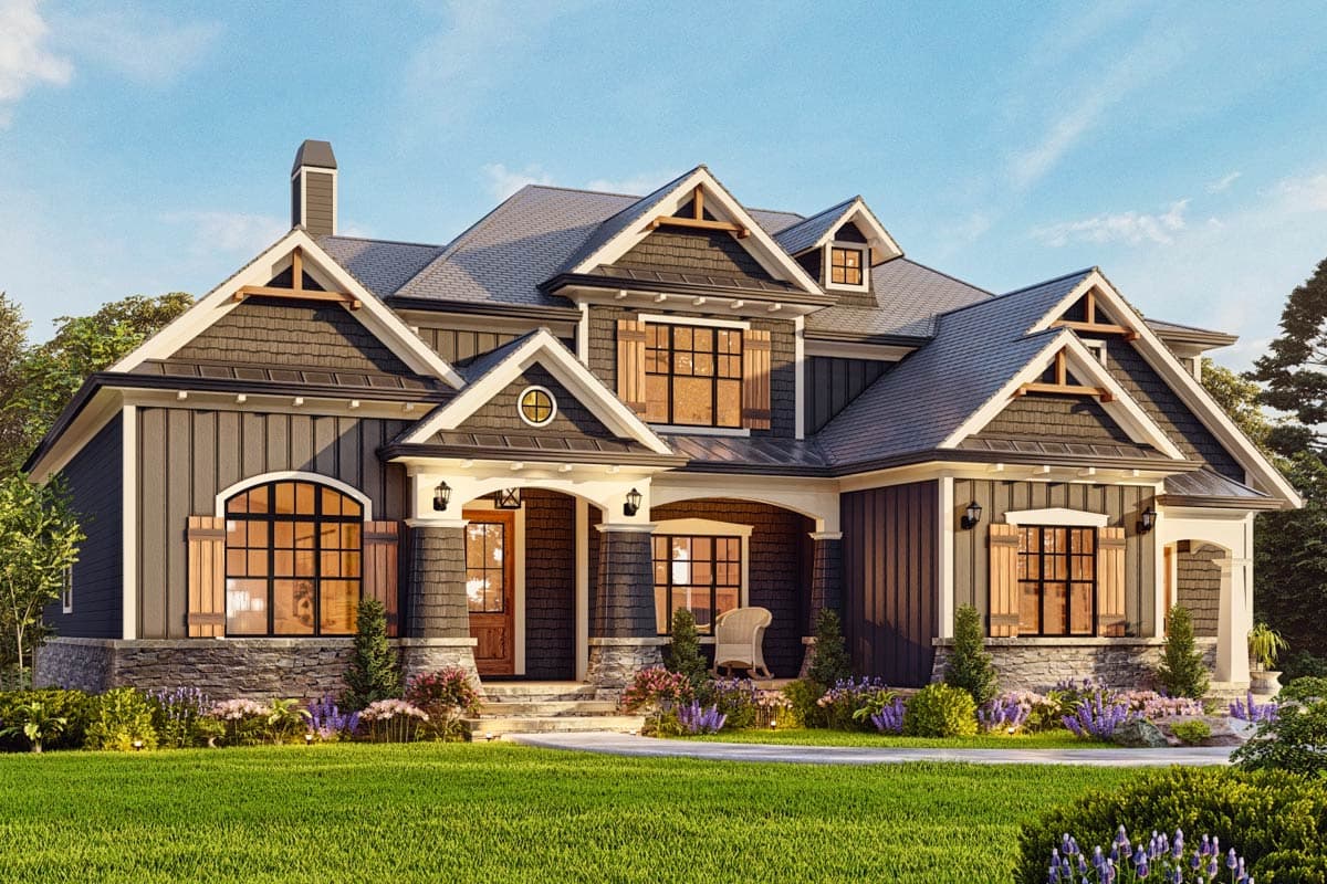 Plan 15783GE: Home Plan with Angled Keeping Room - Image #7 - Country, Traditional