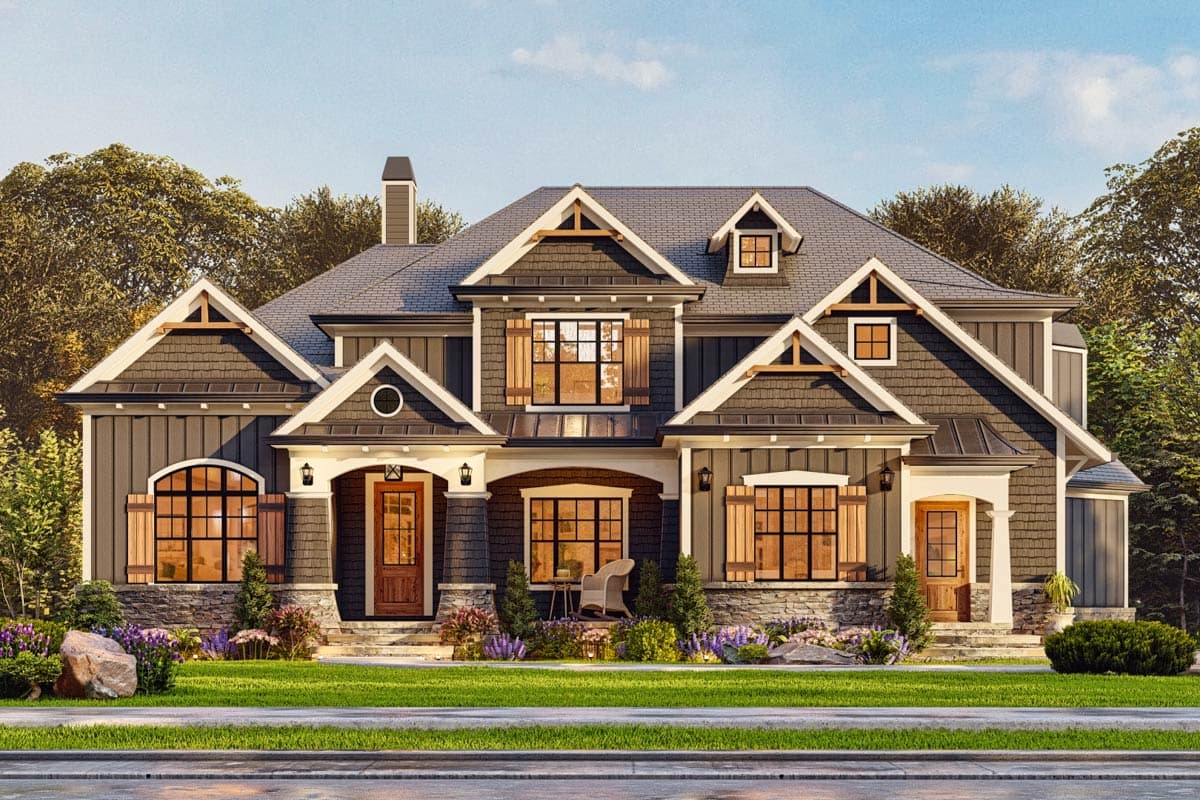 Plan 15783GE: Home Plan with Angled Keeping Room - Image #8 - Country, Traditional