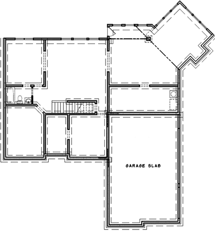 Plan 15798GE: Traditional House Plan with Angled Keeping Room - 3338 Sq Ft - Floor Plan - Basement - European, Traditional