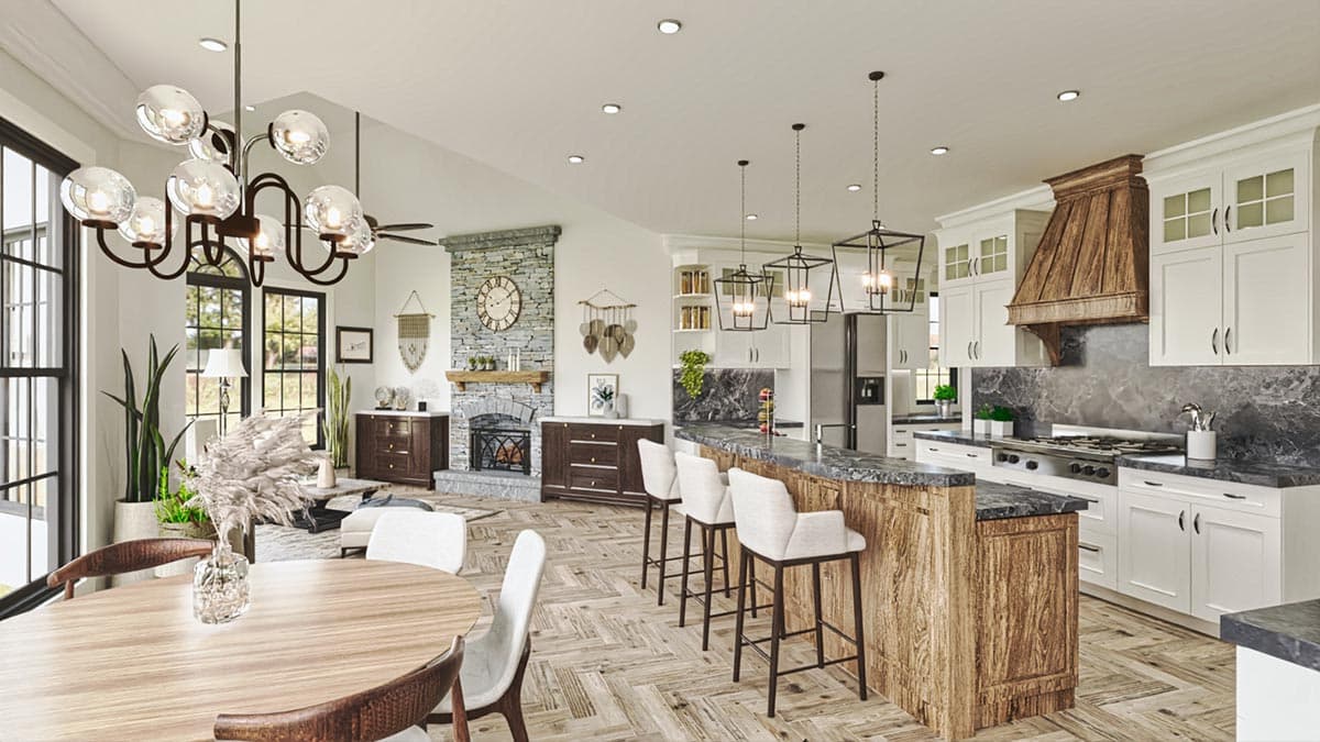 Plan 15798GE: Traditional House Plan with Angled Keeping Room - 3338 Sq Ft - Image #23 - European, Traditional