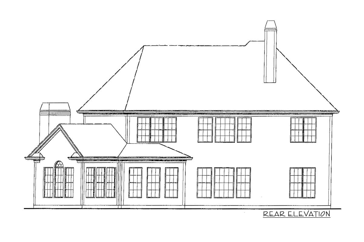 Plan 15798GE: Traditional House Plan with Angled Keeping Room - 3338 Sq Ft - Image #26 - European, Traditional