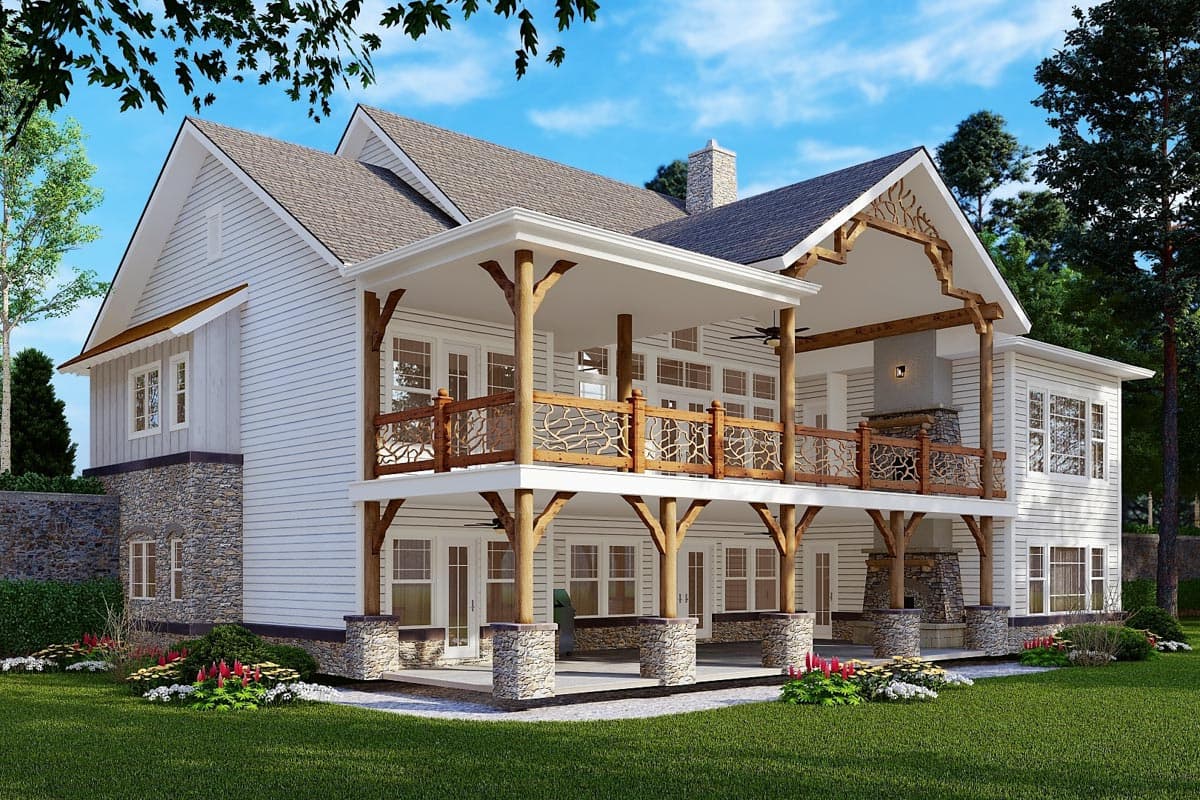 Plan 15800GE: Dual Master Suites - Image #5 - Cottage, Country, Craftsman, Mountain, Ranch, Rustic, Vacation