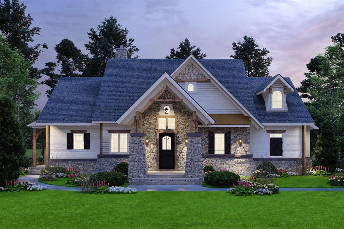 Plan 15800GE: Dual Master Suites - Image #7 - Cottage, Country, Craftsman, Mountain, Ranch, Rustic, Vacation