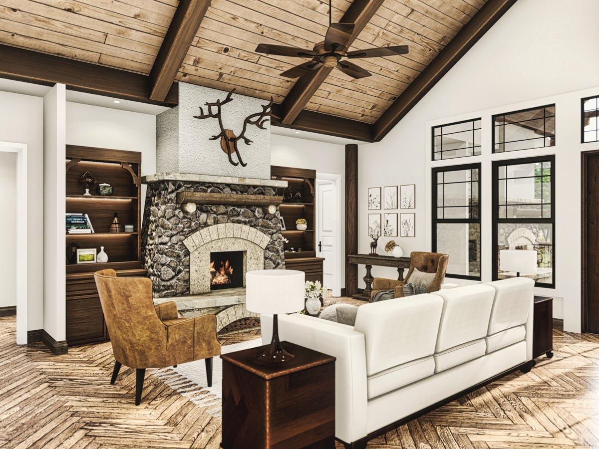 Plan 15801GE: Dual Master Suites Plus Loft - Image #15 - Cottage, Mountain, Rustic