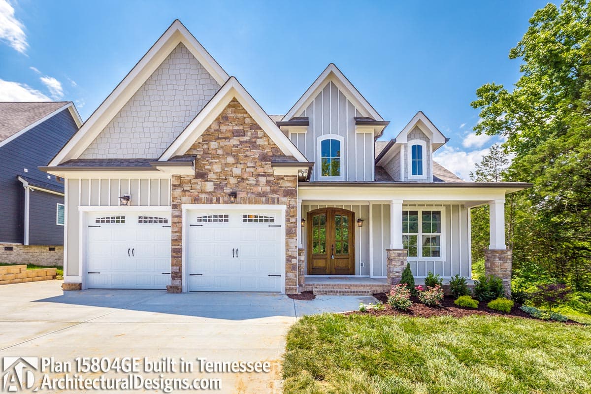 build gallery item - House Plan 15804GE Comes To Life In Tennessee!