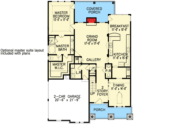 Plan 15806GE: Striking Cottage with Optional Fourth Bedroom - Floor Plan - Optional - Cottage, Craftsman, Traditional