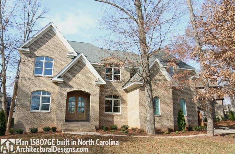 build gallery item - House Plan 15807GE comes to life in North Carolina!