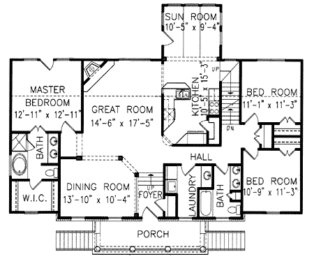 Plan 15845GE: Delightful Coastal Home Plan - Floor Plan - Main Level - Coastal, Low Country, Southern