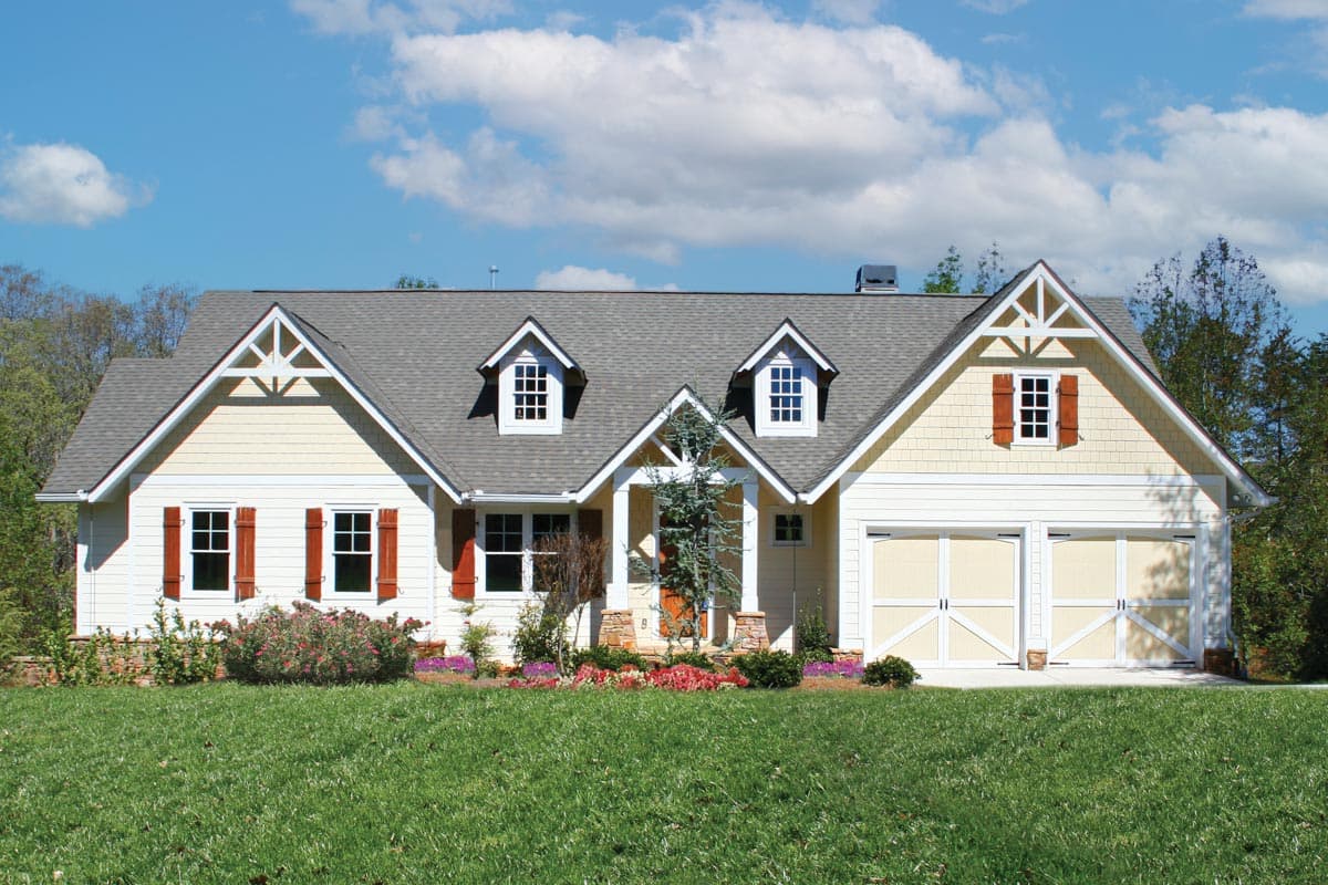 Plan 15853GE: One-Story House Plan with Flex Room and Vaulted Living Room - 1927 Sq Ft - Image #5 - Ranch, Traditional