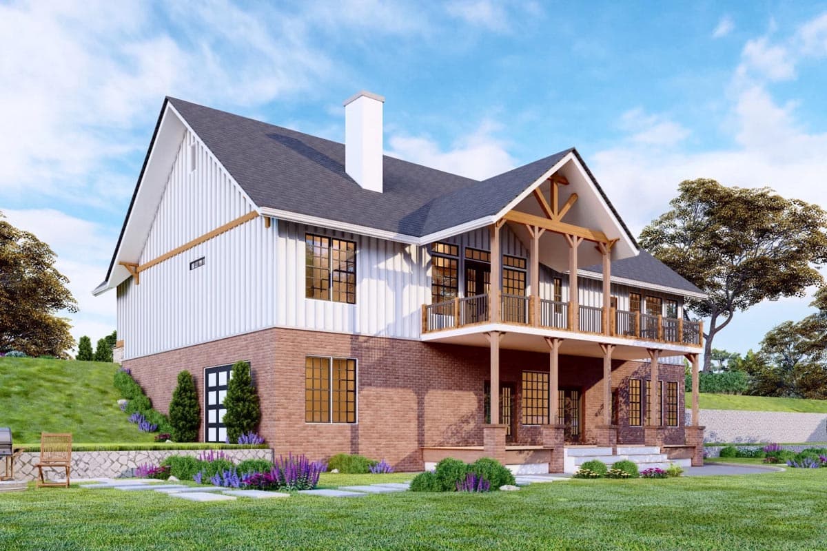 Plan 15853GE: One-Story House Plan with Flex Room and Vaulted Living Room - 1927 Sq Ft - Image #9 - Ranch, Traditional