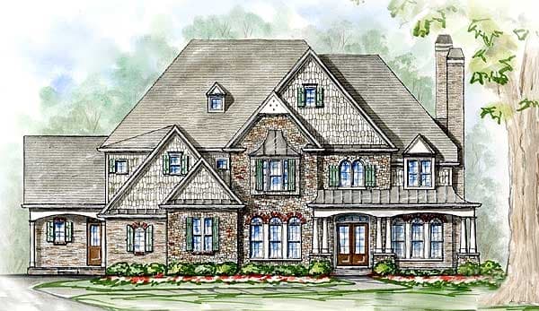 Plan 15868GE: Grand Two-Story Ceilings - Image #14 - European, Traditional