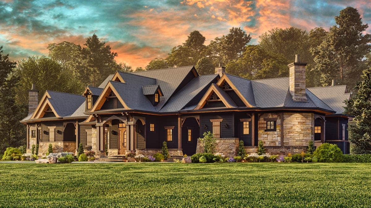 Plan 15880GE: Couples Mountain Retreat - Image #6 - Craftsman, Mountain, Northwest, Rustic, Vacation