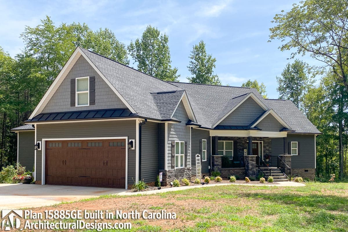 Plan 15885GE: Affordable Gable Roofed Ranch Home Plan - 2090 Sq Ft - Image #5 - Country, Craftsman, Mountain, Ranch, Rustic