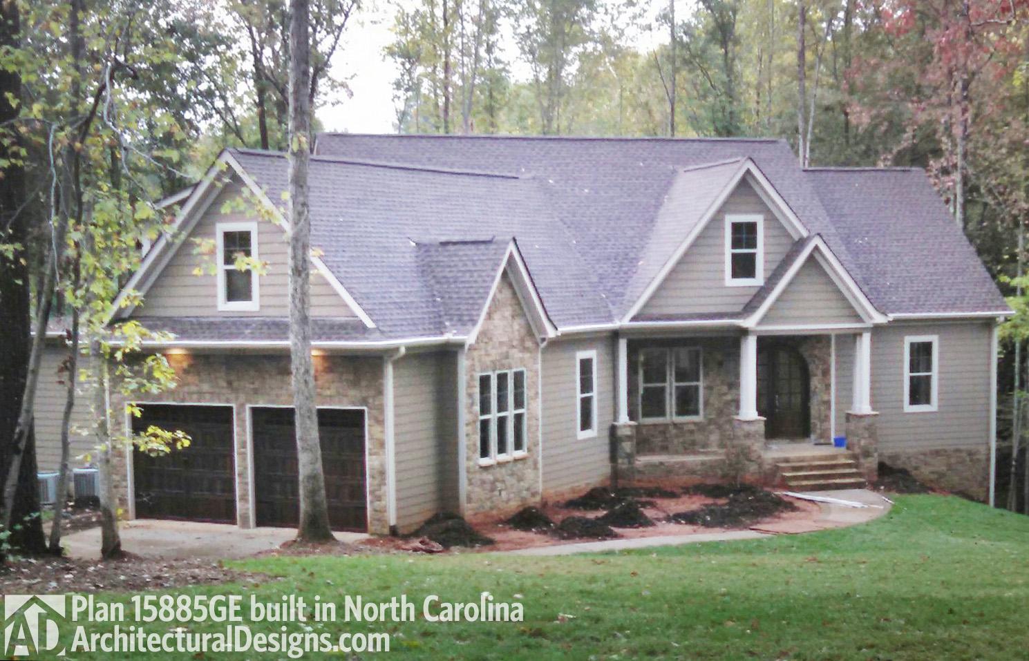 build gallery item - House Plan 15885GE comes to life in North Carolina