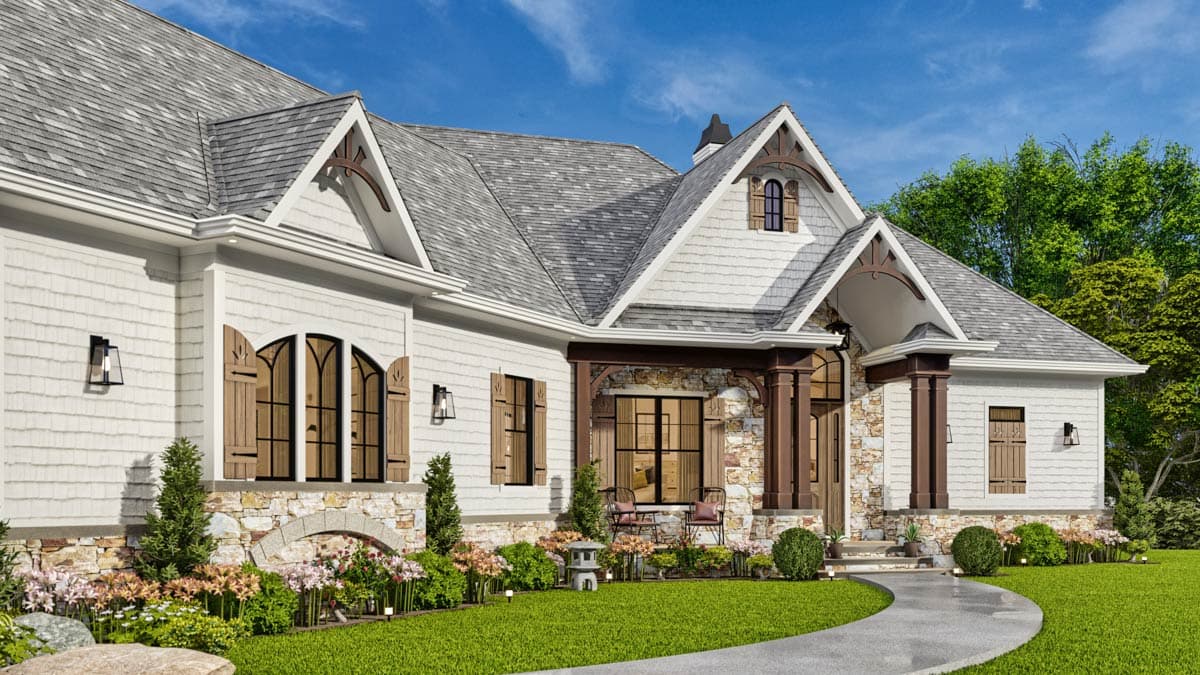 Plan 15888GE: Hip-Roofed Ranch Home Plan - Image #11 - Country, Craftsman, Mountain, Ranch, Rustic