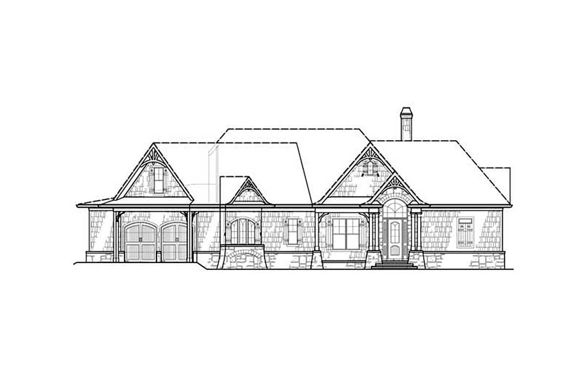 Plan 15888GE: Hip-Roofed Ranch Home Plan - Image #23 - Country, Craftsman, Mountain, Ranch, Rustic