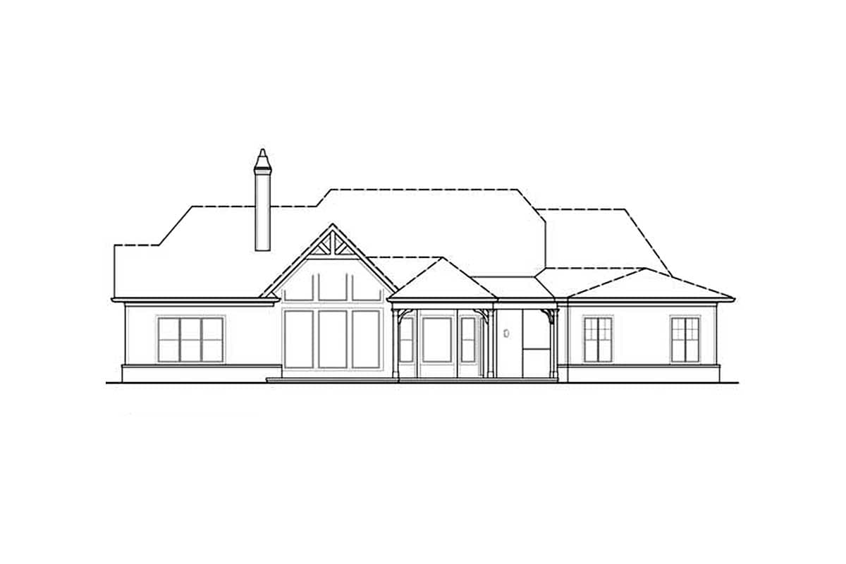 Plan 15888GE: Hip-Roofed Ranch Home Plan - Image #24 - Country, Craftsman, Mountain, Ranch, Rustic