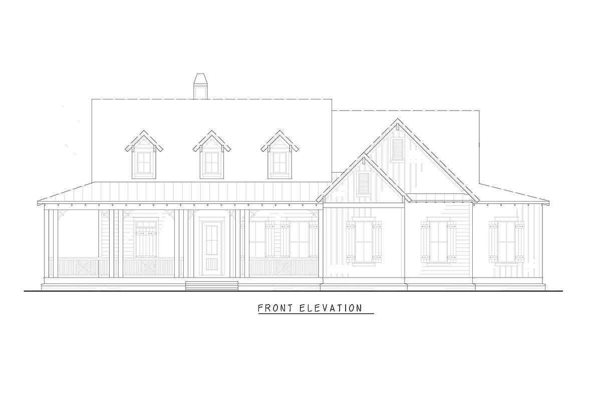 Plan 15889GE: 3-Bed Country House Plan with Wraparound Porch - 2069 Sq Ft - Image #15 - Country, Farmhouse, Modern Farmhouse, New American
