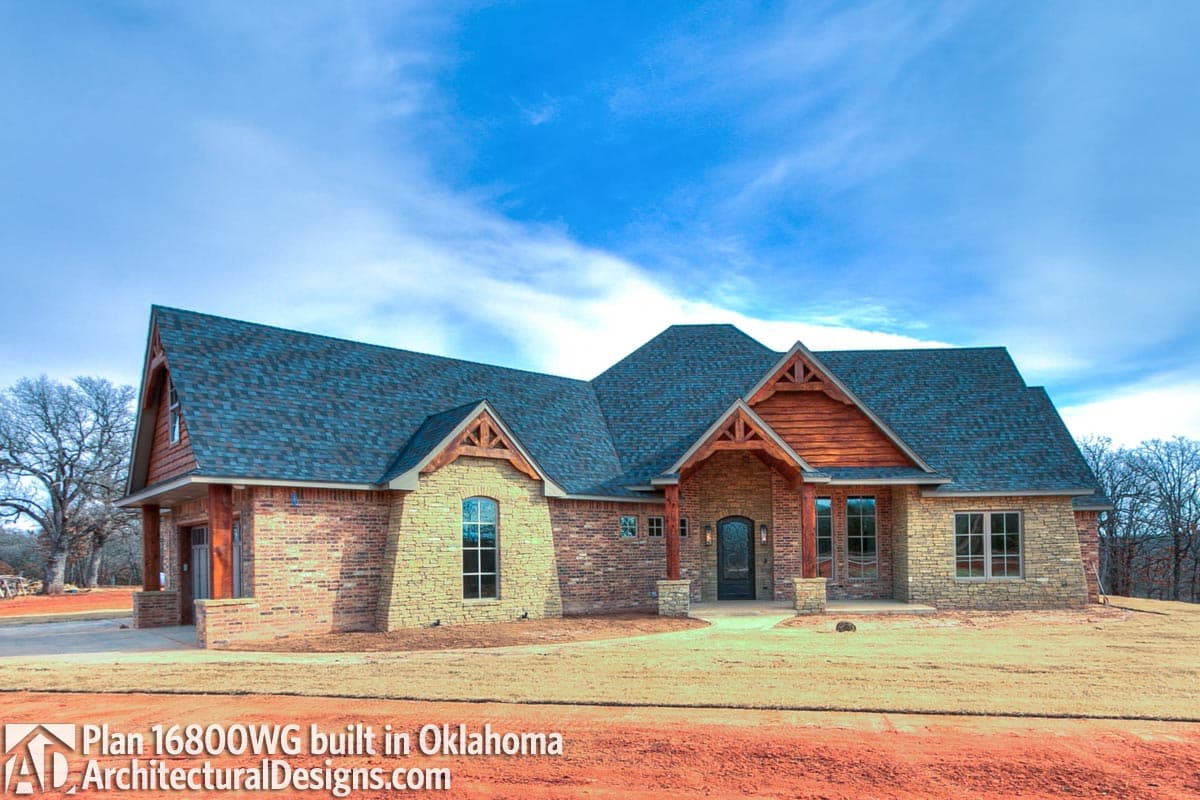 build gallery item - House Plan 16800WG come to life in Oklahoma