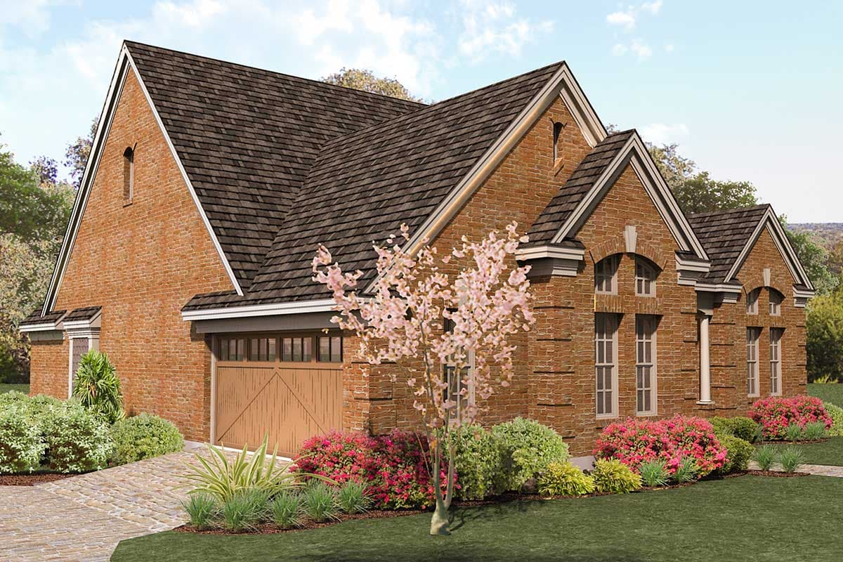 Plan 16802WG: Split Bedroom House Plan with Private Vaulted Master Suite - Image #7 - Cottage, Traditional